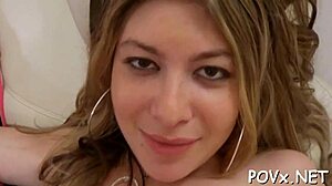 this teen 18+ barely legal girl nails her casting couch blowjob scene with rough action