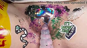 beetlejuice masturbation and hot sex with toys and slaps 😈