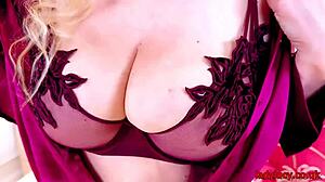 lucy gresty teases in satin outfit, talks dirty