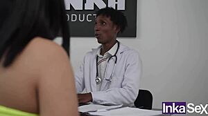 curvy peruvian latina cheats on husband with dark-skinned gynecologist