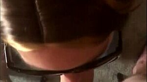 Wife Gives POV BLOWJOB to HUGE WHITE COCK