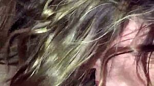 wife secretly gives blowjob to another man at home.