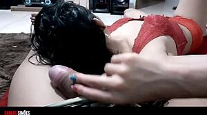 Big cock drives me wild in my tight pussy