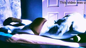 Stretching On Floor With Roller Briefs Winter Sun Relief