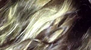 wife secretly gives blowjob to another man at home.