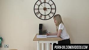 Horny UK Teen Bianka Brill Seeks Naughty Homework Help