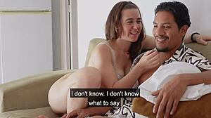 martina teases her father's friend with shameless sexy moves