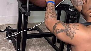 lick that phat ebony pussy bound in bondage!