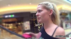 dude, this czech chick got tempted at the mall and screwed hard in pov action