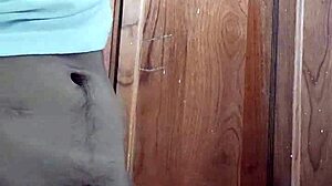 Young guy takes out his cock and masturbates richly!