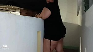 Watch me cheer up my neighbor's whore with a good fuck on hidden camera?