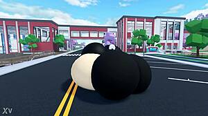 My thicc avatar shakes big ass and tits dancing for you