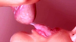 Japanese wife, are you cheating with that monster cock in close-up blowjob?