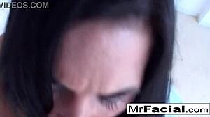 Ashley likes it sloppy with hardcore sucking and facial
