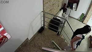 Brazilian Amateur Clarissa Santana's First Time with Cock on Camera. Her Shaved Pussy Gets Wet!