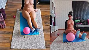 Naughty naked workout - dual cam edition watch if you dare