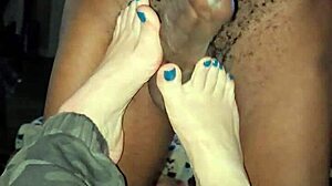 hey, watch busty Alegra work BBC with mouth and feet while hubby's away?