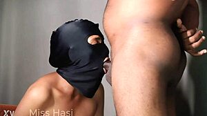 Indian babe licking ass and sucking cock deeply.