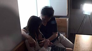 Mature Japanese office lady enjoys hot sex in hotel