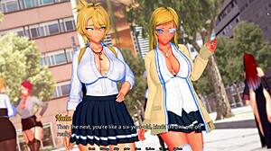 フタナリの熱い喉マンコファック、フタナリワールドNTR第4話ゲームプレイ