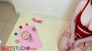 Submissive Girl Eats Cum Straight from a Bowl