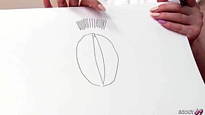 Японка обманута одноклассником на взаимную дрочку с кончей на пизде.