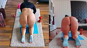 Naughty naked workout - dual cam edition watch if you dare