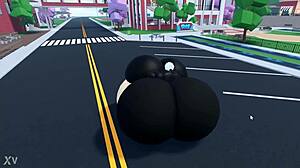 Min kurviga avatar skakar stor röv och tuttar i dans för dig