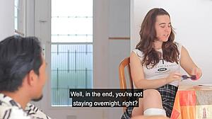 martina teases her father's friend with shameless sexy moves