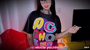 Sem piedade garota fitness usada para o prazer dele buceta e garganta profunda ate engolir tudo