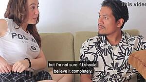 martina teases her father's friend with shameless sexy moves