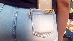 i spied on her hot ass in the shop