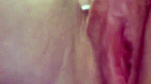 Petite Milf Showcases Impressive Huge Clit in Solo Scene