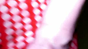 lady in red engages in homemade fucking with dirty talk