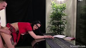 German Milf Teacher Fucks Her Student In The Classroom, Feeling Intense Emotions