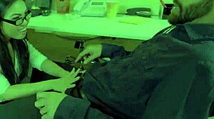 Asian Pornstar Gets Pounded Hard in Office Desk Scene