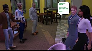 I see Alex's slutty neighbor take revenge by getting fucked hard by a group of guys