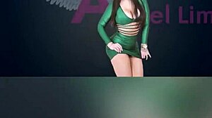 Pornstar angel lima masturbates with anal plug in public shop