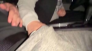 She flashes wet pussy in bathroom and gets fucked by monster cock