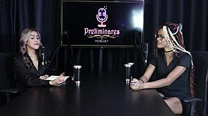 Naomi Campos In Sheer Red Lingerie