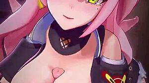 Nicole uses her big tits to pleasure a monster cock