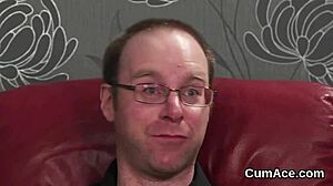 Wow! Flirty Model Swallows Every Drop of Jizz in Wild Blowbang!