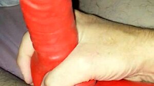 Husband in latex suit with sheath!