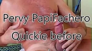 Pervy Papifachero Busy Preparing Apartment For Painting Tomorrow, No Time For Relaxation.