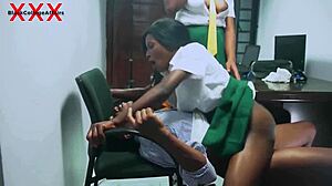 Students Show Head Teacher Double Pussy Fucking in Wild Threesome Action.