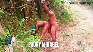 latina bbw bent over for monster cock blowjob in public outdoor quickie reality