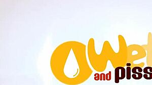 wetandpissy czech blonde plays with piss in socks 😏