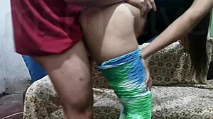 Msmollyc, the pinay teen 18+, gets fucked hard after her workout.