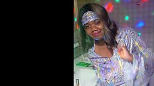 Mama Africa Shows Off Wide Open Pussy on Beach