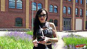 german scout picks up evi sky for rough casting fuck